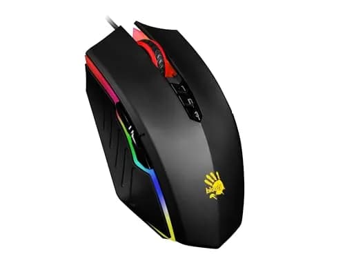 Bloody A70x Optical Gaming Mouse with Light Strike Switch & Scroll, 8000 CPI, 8 Programmable Buttons | Matte Black thumbnail 3