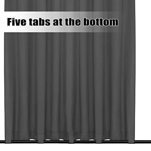 Easy-Going Outdoor Curtains for Patio 54x108 inch Grey Waterproof Windproof Wind Resistant thumbnail 4