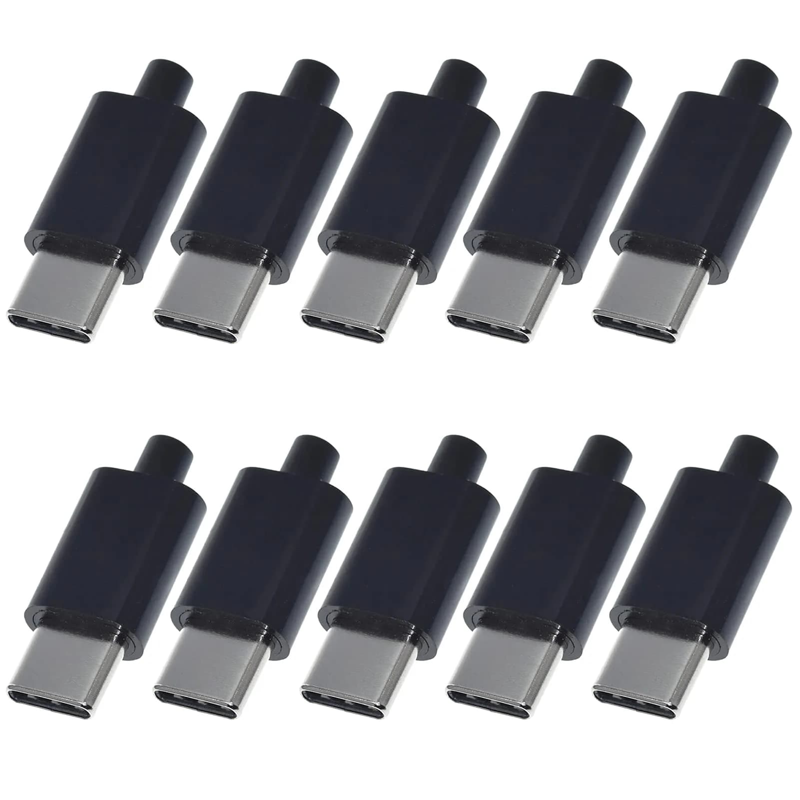 ANMBEST USB 3.1 Type C Male Connector 10-Pack | 5Gbps Data Transfer & 3A Charging - main product image