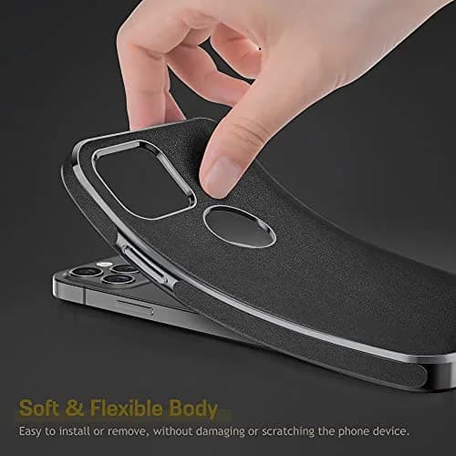 LOHASIC Leather Case for iPhone 13 Pro Max 6.7" | Elegant Vintage Business Cover in Black thumbnail 4