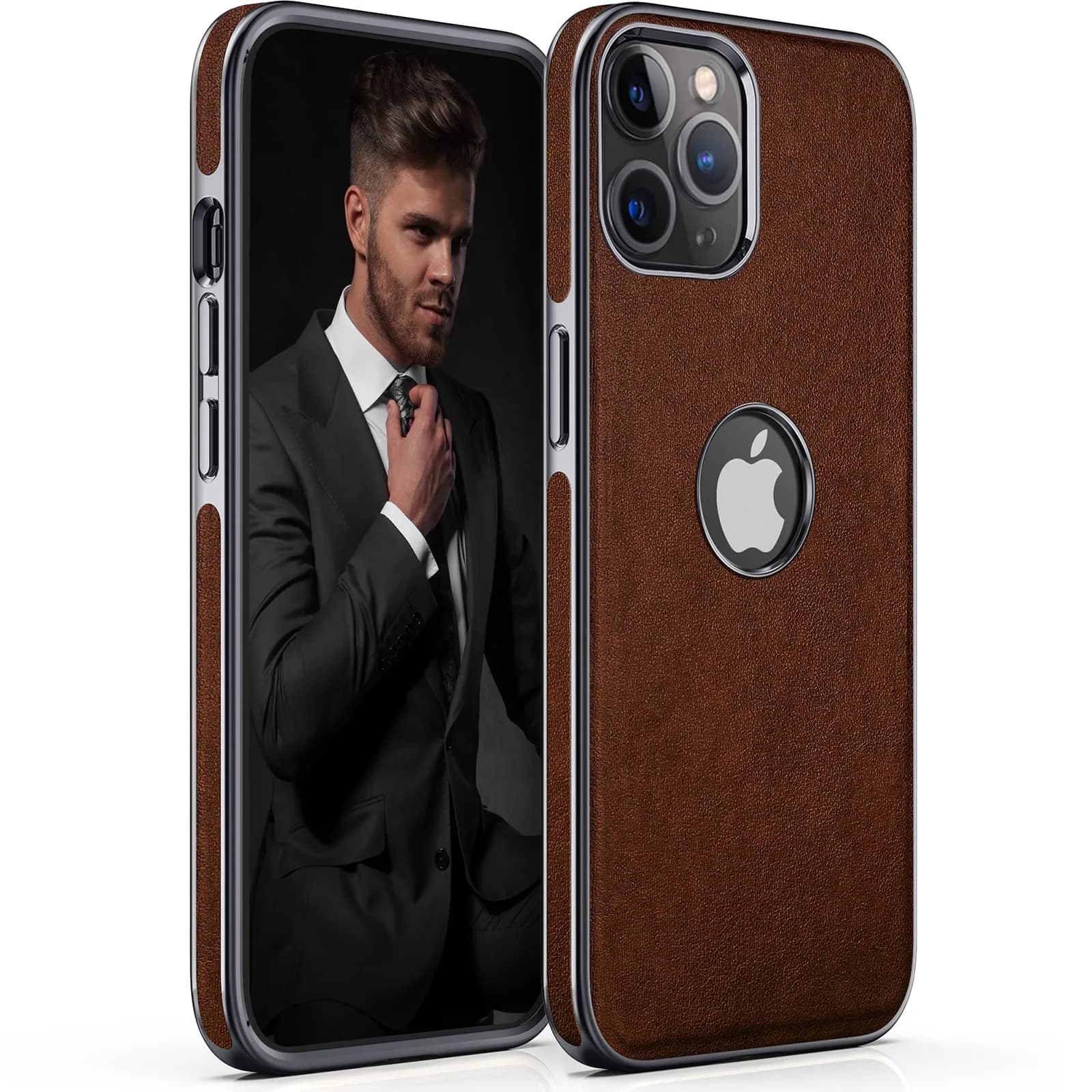 LOHASIC Leather Case for iPhone 13 Pro Max 6.7" | Slim Vintage Leather Cover for Men & Women - main product image
