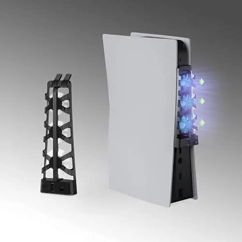 NANANINO Cooling Fan for PS5 Console | 3-Fan External Cooler with USB Charging, Blue LED, Quiet Operation thumbnail 9