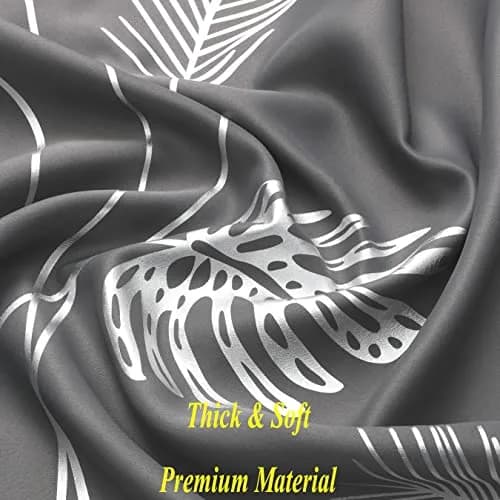 Estelar Textiler Dark Gray Blackout Patterned Curtains 42x84 inch | Energy Saving & Elegant Design thumbnail 7