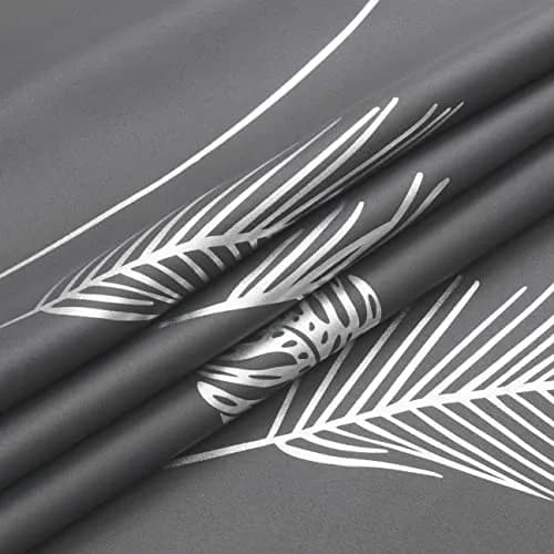 Estelar Textiler Dark Gray Blackout Patterned Curtains 42x84 inch | Energy Saving & Elegant Design thumbnail 8