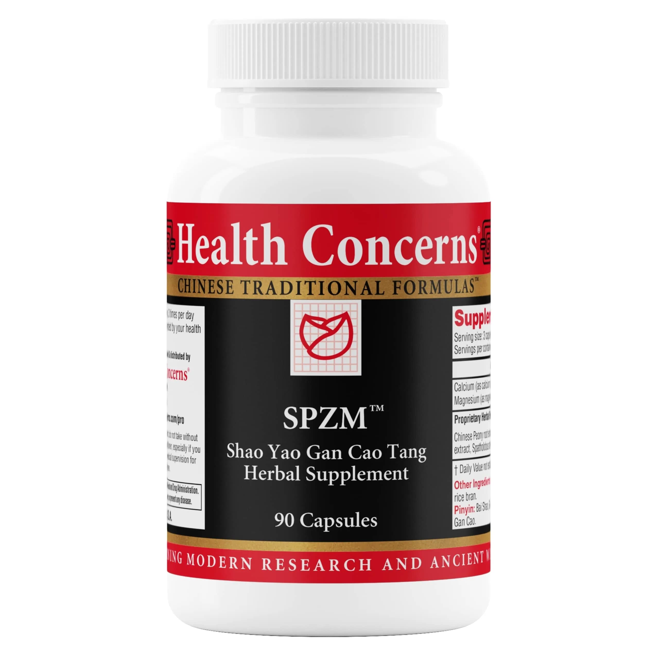 Health Concerns SPZM – Herbal Muscle Cramp Relief & Upper Body Spasm Support – 90 Capsules - main product image