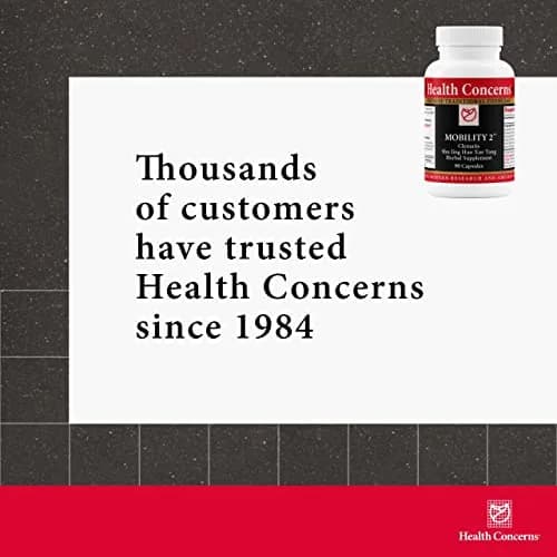 Health Concerns Mobility 2 – Joint Support Supplement for Men & Women – Chinese Herbal Circulation Support – 90 Capsules thumbnail 6