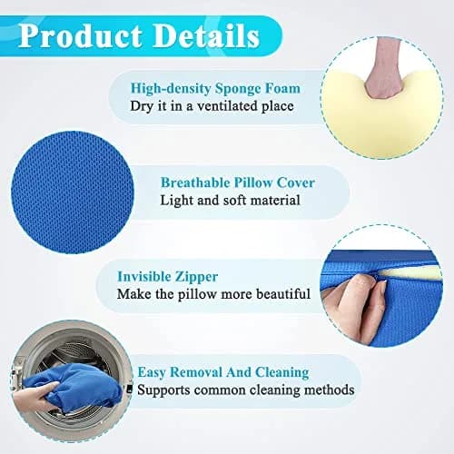 Mistuki Wedge Pillow for Bed Sores & Post Surgery Support | 23.62 Inch Foam Incline Bed Wedge for Elderly & Pregnancy thumbnail 4
