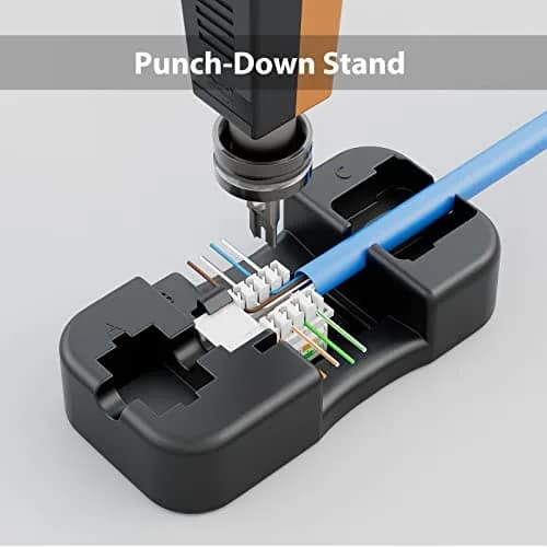 iwillink 10Gbps Cat6 Keystone Jack 25-Pack White | High-Speed Network Connectivity thumbnail 2