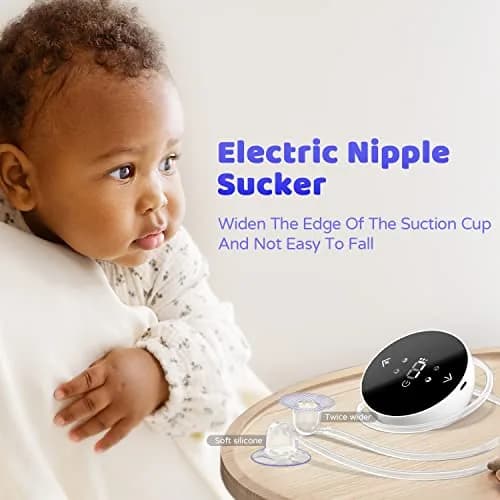 Rolevin Electric Nipple Corrector for Flat or Inverted Nipples | 4 Modes, 9 Suction Levels, Pacifier-Grade Silicone thumbnail 8