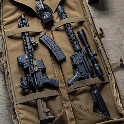 G.P.S. 36" Double Soft Rifle Case | Durable, Adjustable, MOLLE Webbing, Lockable Zippers thumbnail 2