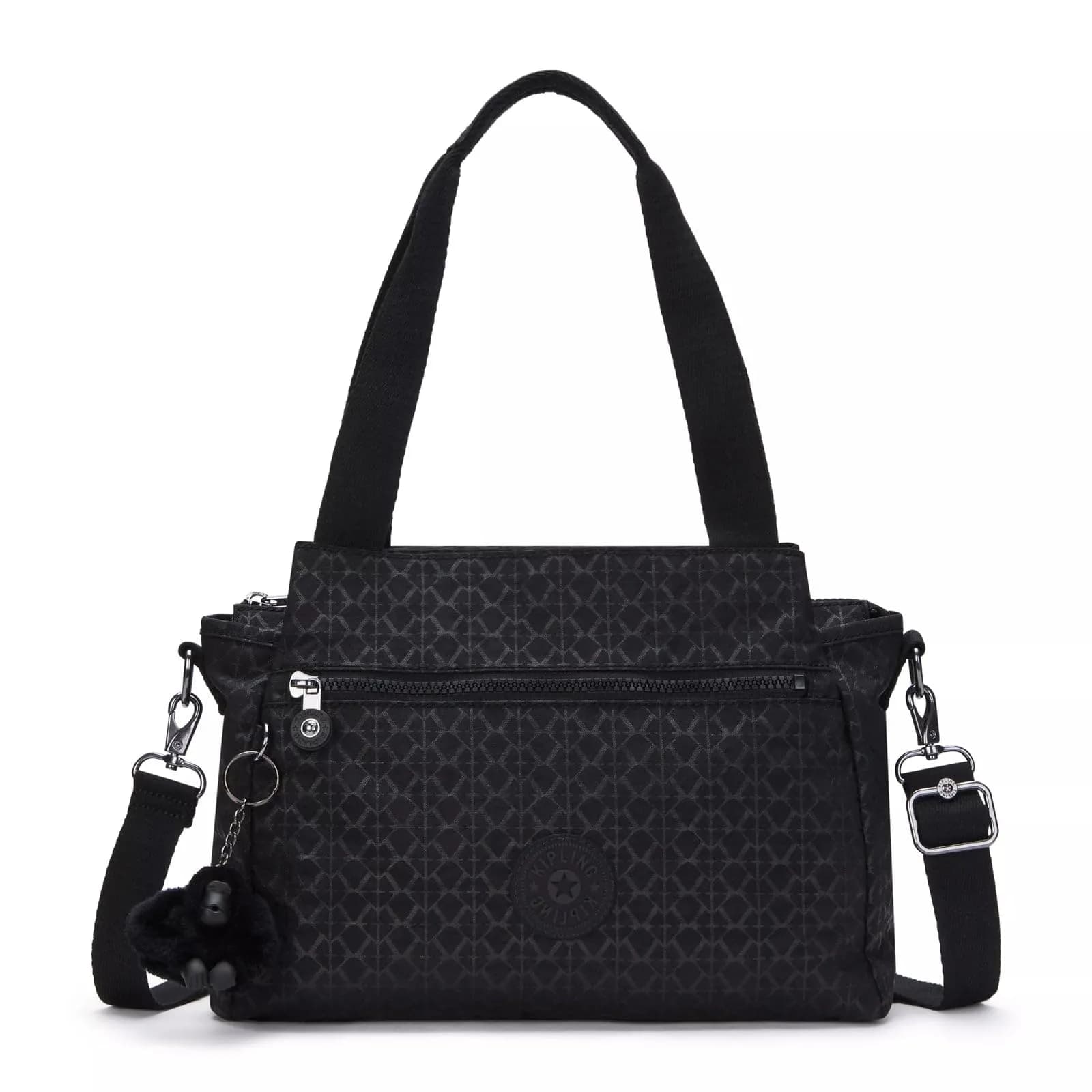 Kipling Elysia Crossbody Bag Signature Embossed | Lightweight, Multi-compartment, 11.5''L x 9''H x 5''D