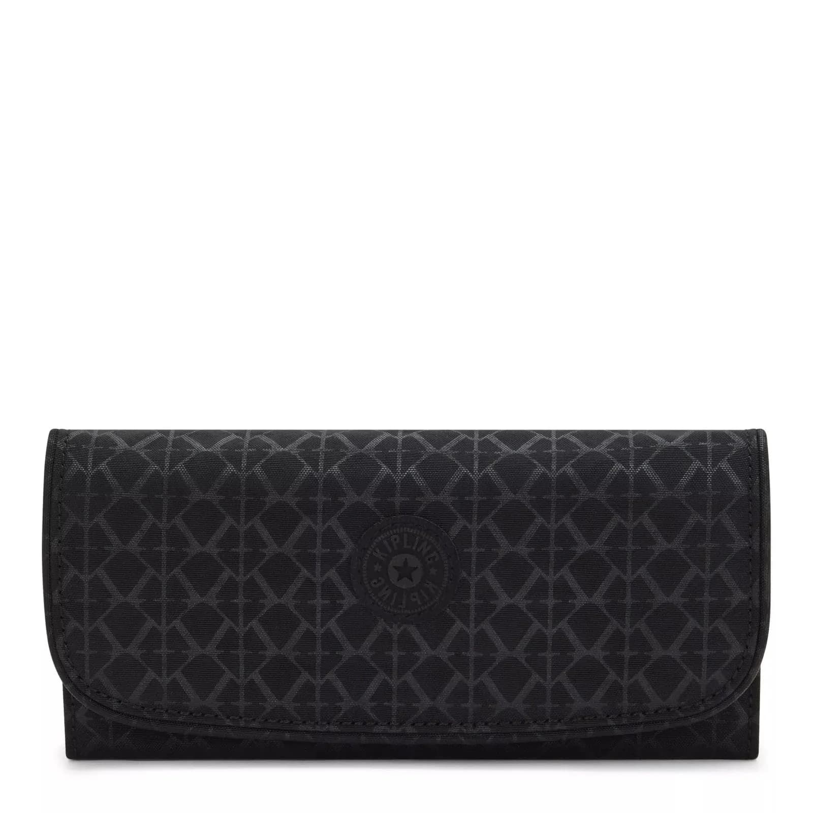 Kipling Women's Money Love Wallet, RFID Anti-Hacker Technology Wallet, Polyester Zip Closure Wallet — Signature Emb