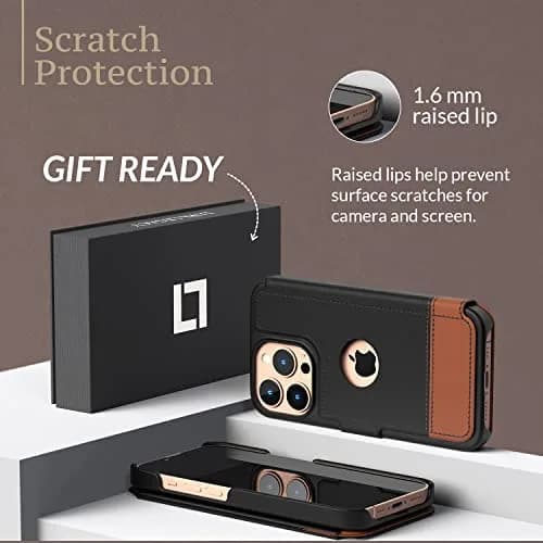 LUPA Legacy iPhone 13 Pro Max Wallet Case | Slim Durable Faux Leather Folio Cover thumbnail 4