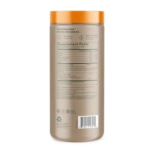 OM MUSHROOM SUPERFOOD Coffee Latte Blend 8.47 oz | Functional Mushroom Powder with Lion’s Mane & Cordyceps for Energy & Focus thumbnail 2