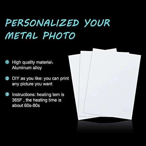 Hotop 8 Pcs Sublimation Aluminum Photo Signs Blanks 6x8 In, 4x6 in | DIY Metal Photo Frames for Creative Decor thumbnail 6