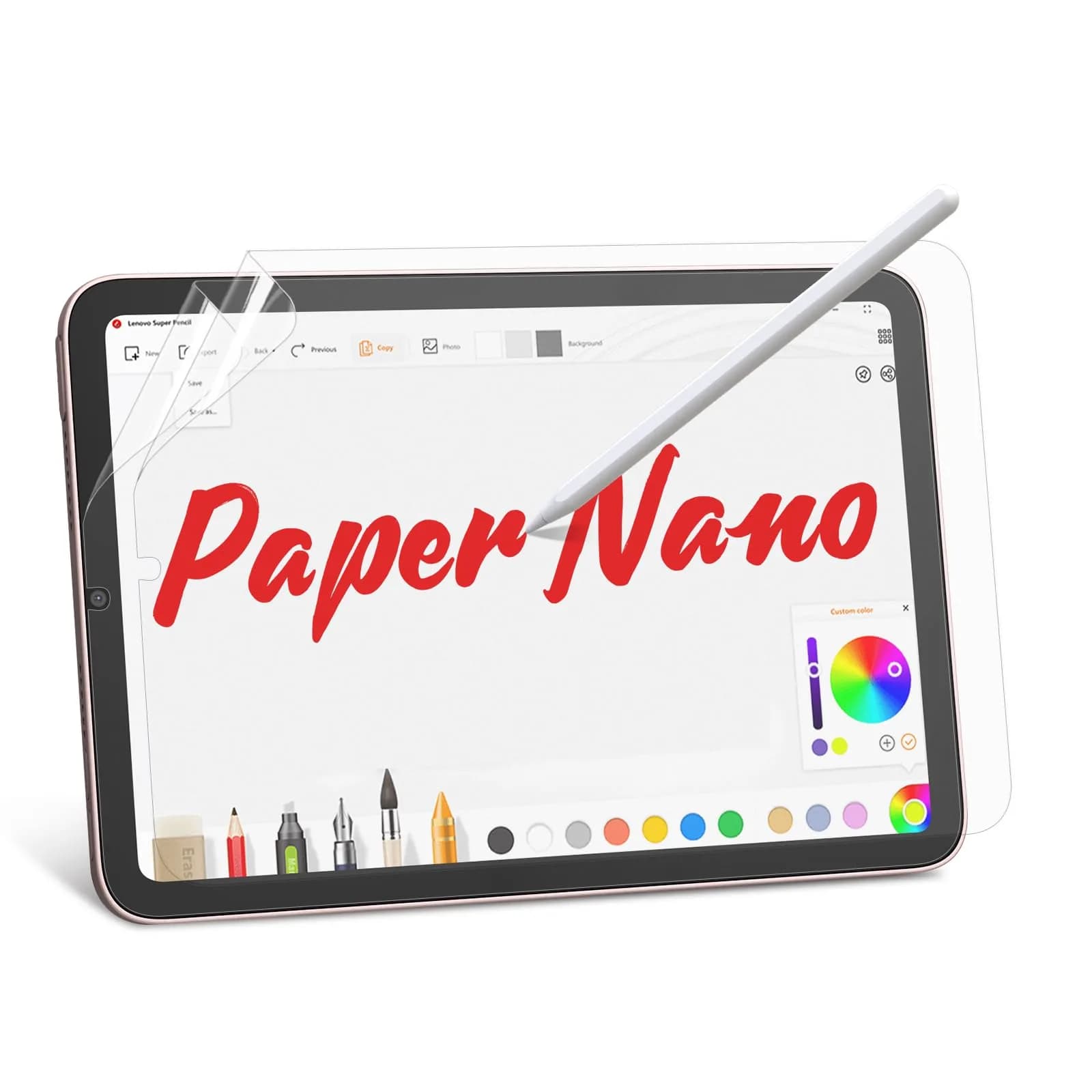 bersem Paperfeel Screen Protector for iPad Mini 7 (A17 Pro) / Mini 6 (8.3 inch) | Matte, Anti-Glare, Apple Pencil Compatible