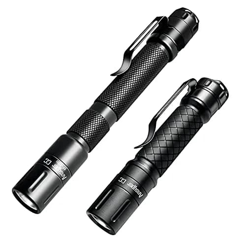 Ansyper CC Mini Flashlight 2-Pack 250 Lumens | Tactical Pen Light with Clip, Water-Resistant thumbnail 1