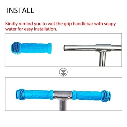 Gladeer Kids Scooter Handle Grips Replacement Handlebars 21mm-24mm Inner Diameter | 2-Pack Red thumbnail 5