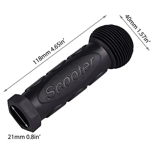 Gladeer Kids Scooter Handle Grips Replacement Handlebars for 21-24mm Bars, 2-Pack (Black) thumbnail 4