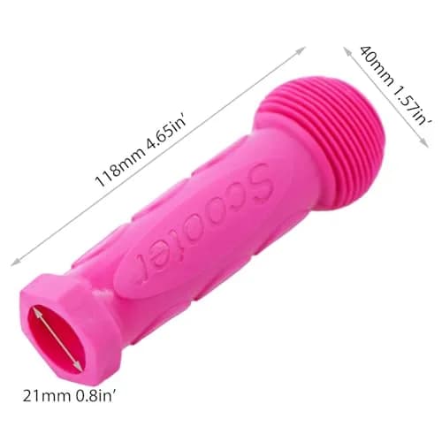 Gladeer Kids Scooter Handle Grips Replacement Handlebars for 2/3/4 Wheels Child Kick Scooters Bike Rocking Car, 2-Pack (Pink) thumbnail 4