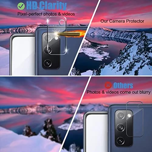 Arshek Tempered Glass Screen Protector and Camera Protector for Samsung Galaxy S20 FE 5G/4G | 6 Pack thumbnail 3