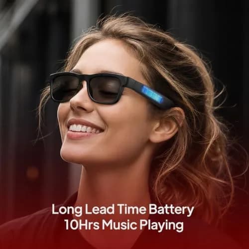OhO Open Ear Smart Glasses, Bluetooth 5.0 Sunglasses with UV400 Polarized Lenses & Voice Control | 34g (1.2oz) thumbnail 3