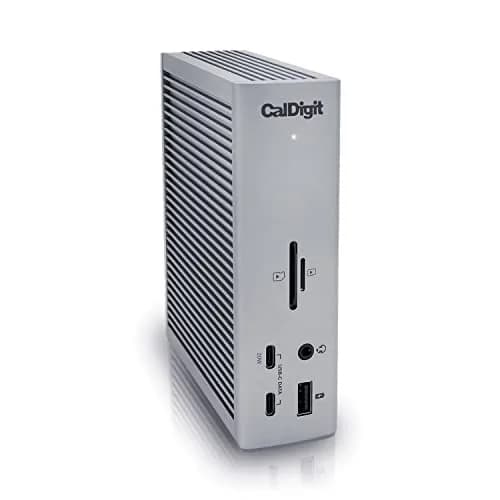 CalDigit TS4 Thunderbolt 4 Dock 18 Ports | 98W Charging, Dual 6K Displays, 2.5GbE LAN, Space Gray, 0.8m Certified Cable thumbnail 1
