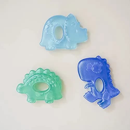 Itzy Ritzy Water-Filled Teethers for Teething Relief | Set of 3 Dinosaur Silicone Teethers, Baby 0-6 Months thumbnail 8