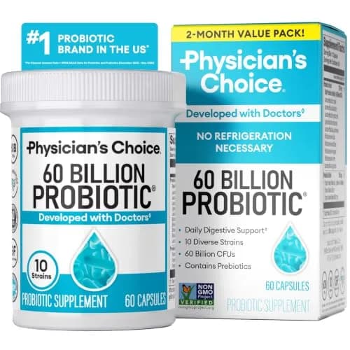 Physician's CHOICE Probiotics 60 Billion CFU 60 Count | Supports Digestive & Gut Health thumbnail 1