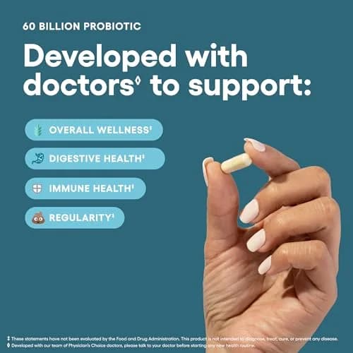 Physician's CHOICE Probiotics 60 Billion CFU 60 Count | Supports Digestive & Gut Health thumbnail 3