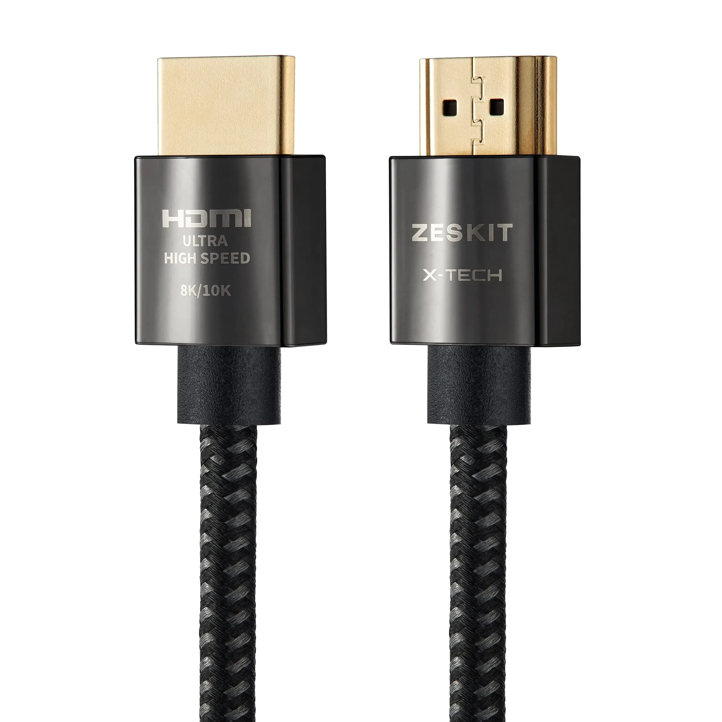 Zeskit X-Tech Ultra High Speed HDMI Cable 3m (10ft) | 48Gbps 8K60 4K120 Certified — 1.5 ft