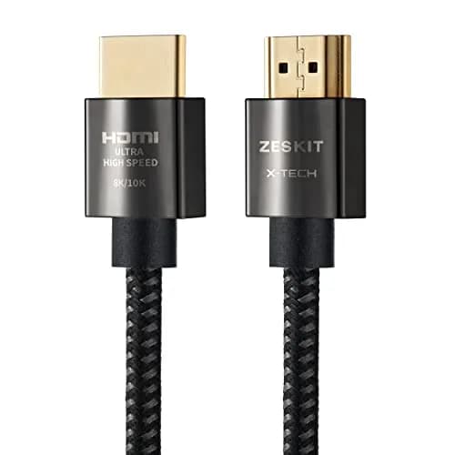 Zeskit X-Tech Ultra High Speed HDMI Cable 1.5ft (0.5m) | 8K60 4K120 144Hz eARC HDR HDCP 2.2 2.3 thumbnail 1