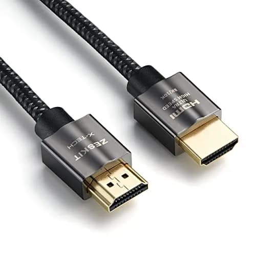 Zeskit X-Tech Ultra High Speed HDMI Cable 1.5ft (0.5m) | 8K60 4K120 144Hz eARC HDR HDCP 2.2 2.3 thumbnail 8