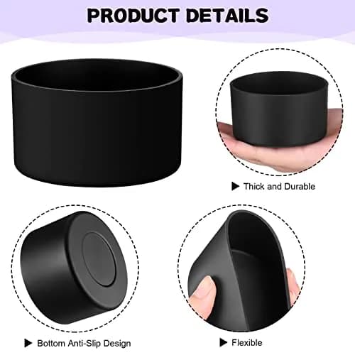 Honeydak Silicone Sleeve for Glass Spray Bottle Boot, Black | Elastic, Non-slip, Protects & Warms Hands thumbnail 4