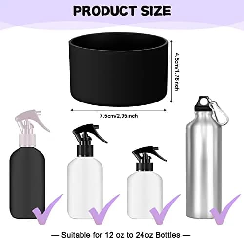 Honeydak Silicone Sleeve for Glass Spray Bottle Boot, Black | Elastic, Non-slip, Protects & Warms Hands thumbnail 3