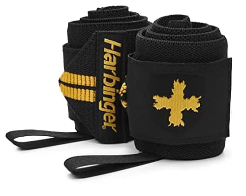 Harbinger Red Line Weight Lifting Wrist Wraps 18-inch Length | Competition Grade Elastic for Maximum Wrist Stability thumbnail 2