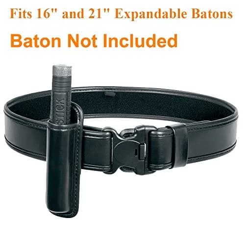 TAFTACFR Molded Expandable Baton Holder Holds 16" or 21" Baton | Durable Faux Leather thumbnail 2