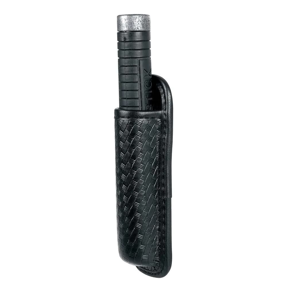 TAFTACFR Molded Expandable Baton Holder Holds 16" or 21" Baton | Durable Faux Leather — Basketweave