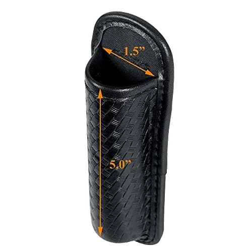 TAFTACFR Molded Expandable Baton Holder Holds 16" or 21" Baton | Basketweave Artificial Leather thumbnail 5