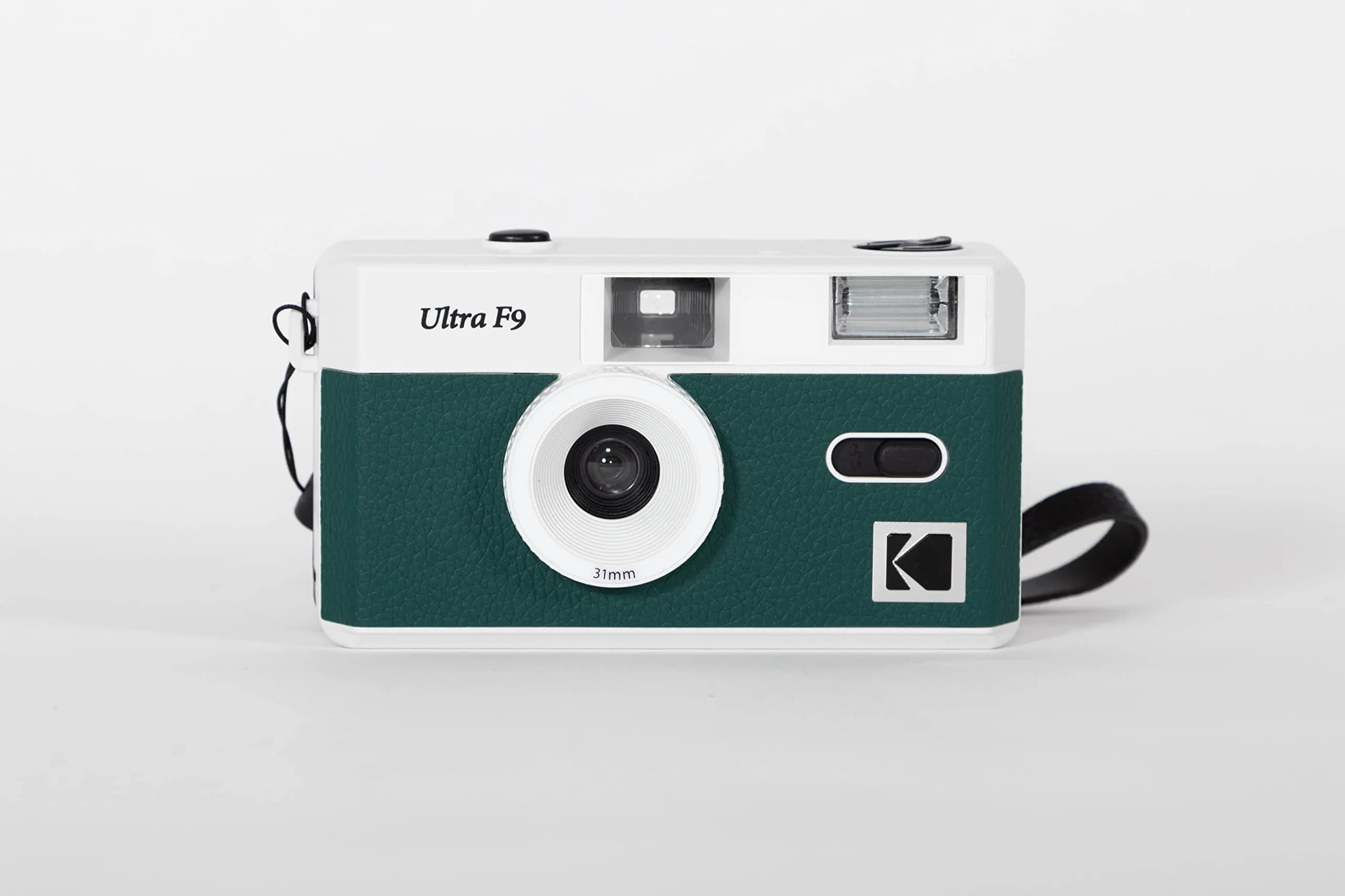 Kodak Ultra F9 Film Camera 35mm (130g) White x Green | Focus-Free Point & Shoot - main product image