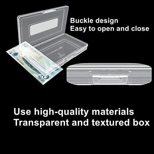 MUDOR Dollar Bill Holders for Collectors, 100 Pack Paper Money Sleeves | Clear PP Material, Currency Banknotes Protector Holder with Storage Case thumbnail 4