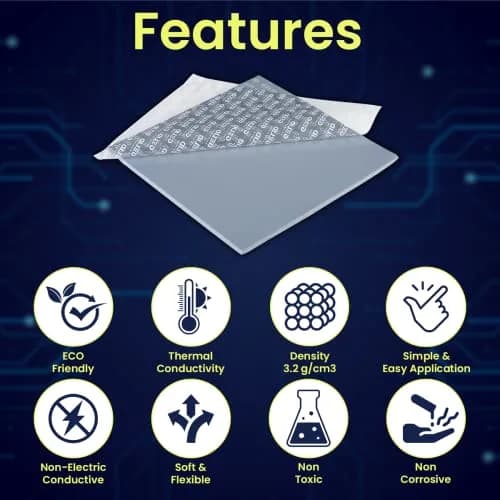 Gelid Solutions GP-Extreme 12W/mK Thermal Pad 120x120x0.5mm | High Conductivity Gap Filler thumbnail 5