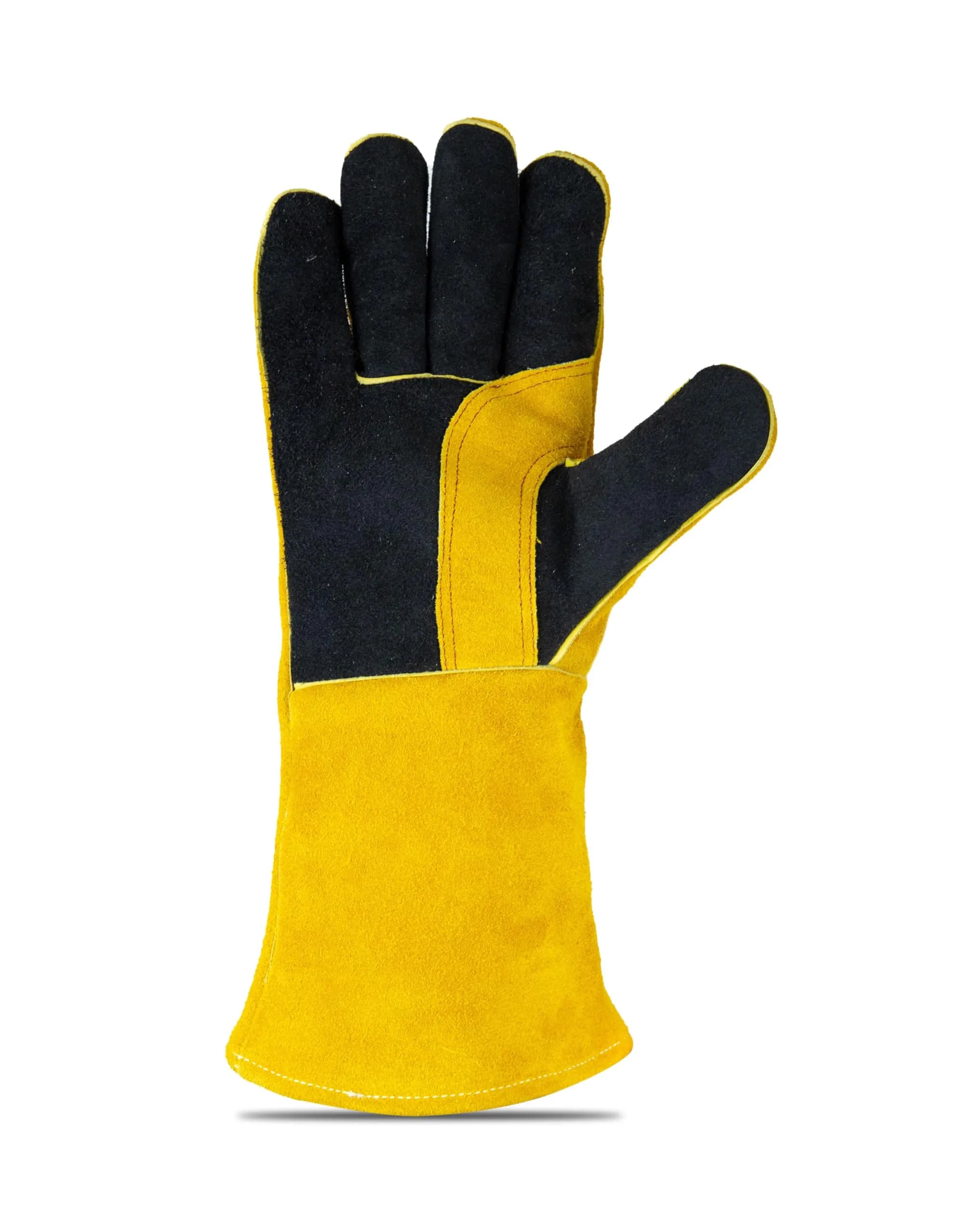 SpecxArmor® SPX-2008L Heavy Duty Welding Gloves 14in | Flame & Heat Resistant — Yellow