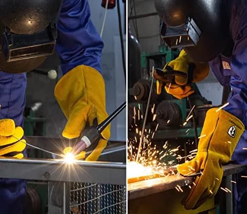 SpecxArmor SPX-2008L Welding Glove Large | Heat & Flame Resistant 932°F, Kevlar Stitching thumbnail 5