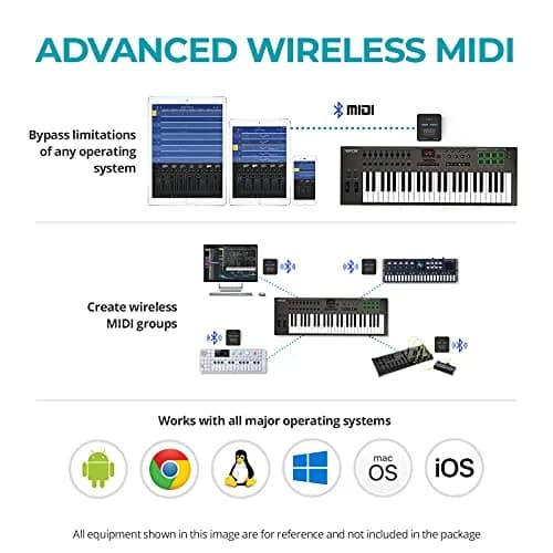 CME WIDI Uhost Premium Bluetooth MIDI Interface & USB Host | Wireless MIDI Adapter for Studio & Stage thumbnail 4