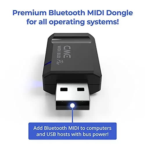 CME WIDI Bud Pro Bluetooth MIDI Interface | Ultra-Low Latency 3ms Wireless USB Dongle for Mac/Windows/iOS/Android thumbnail 3