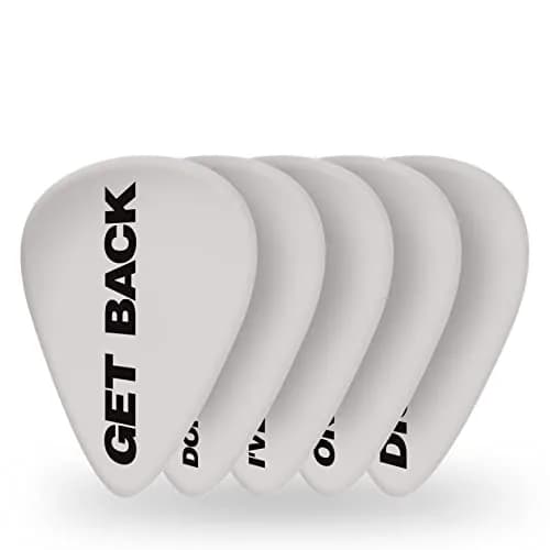 D'Addario Beatles Guitar Picks Get Back Heavy Tin | 10-Pack Celluloid for Rhythm & Lead thumbnail 1