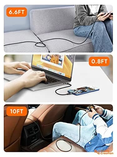 CableCreation Short USB C to USB C Cable 0.24m (0.8ft) | 60W Fast Charging & 480Mbps Data Sync thumbnail 7