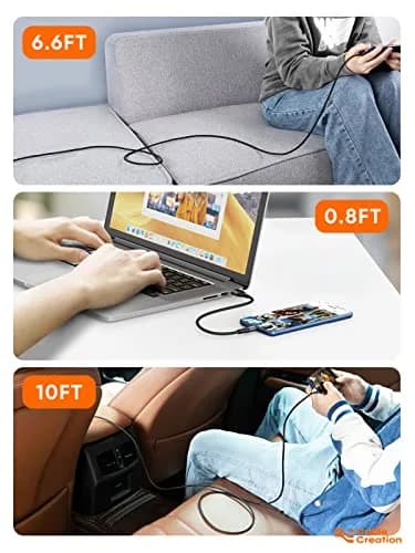 CableCreation Short USB A to USB C Cable 0.8ft (0.2m) | Braided Charger Cord for Fast Charging & Data Sync thumbnail 7