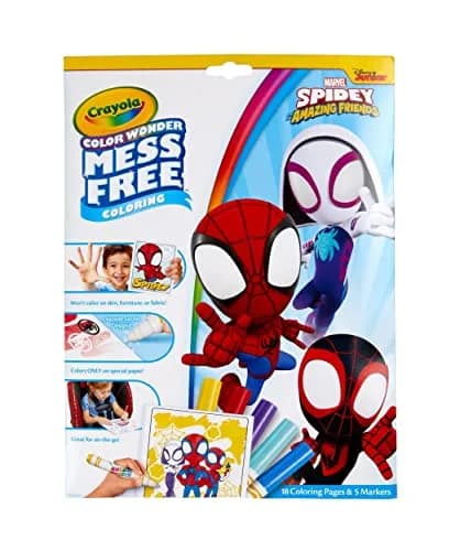 Crayola Spiderman Color Wonder Coloring Set, 23 Piece Set | Mess-Free Coloring Pages & Markers for Toddlers thumbnail 1
